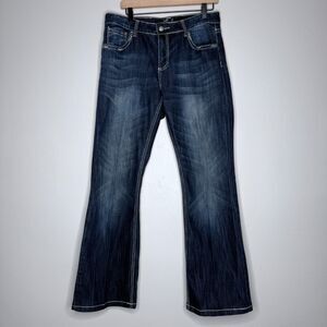 NLTD Womens Flare Boot Cut Jeans 14 Embellished Denim Flare Rock‎